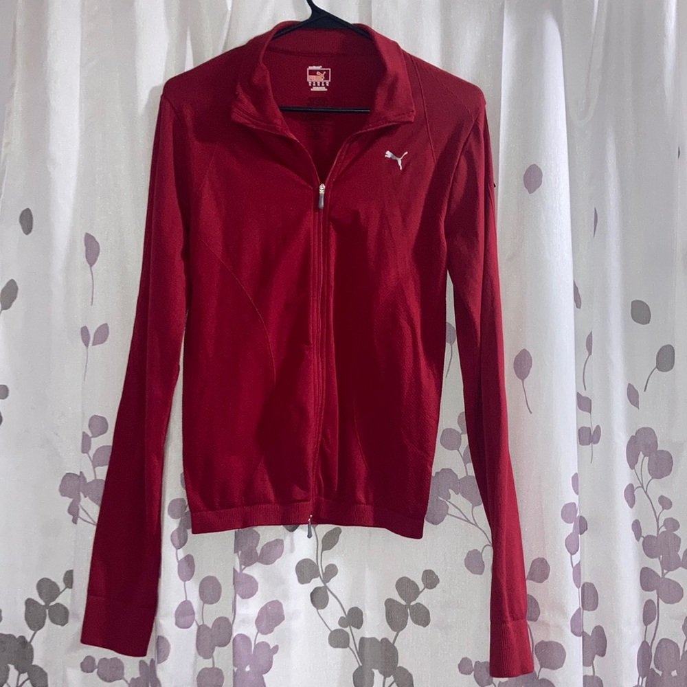 Puma lightweight jacket, red, size medium